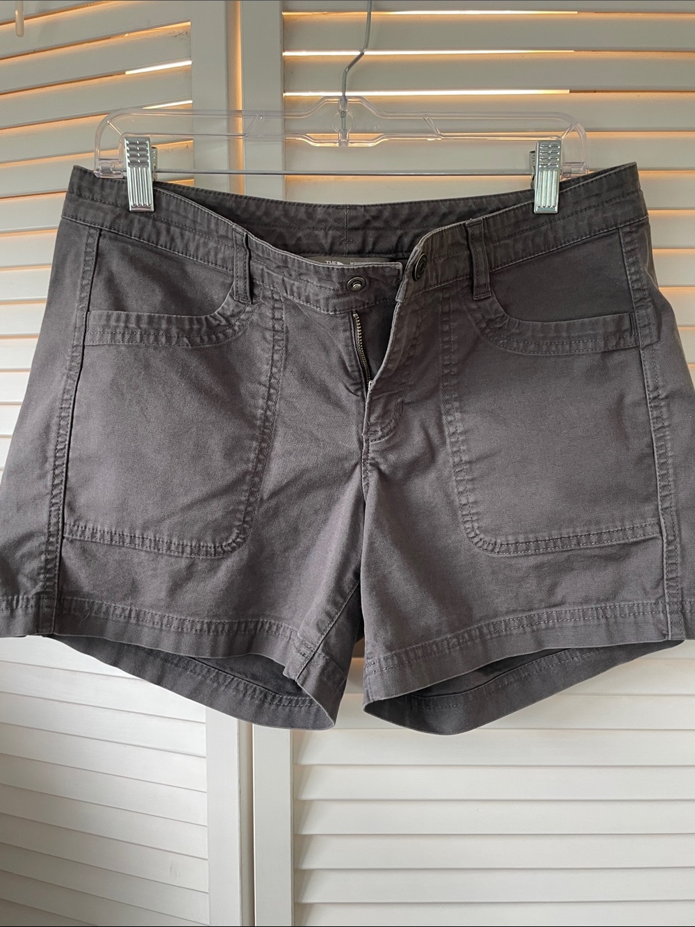 The North Face Women's Charcoal Gray Cargo Shorts